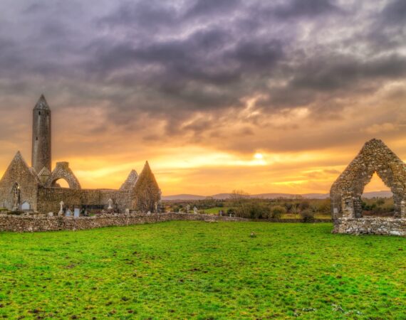 Round Tower, Kilmacduagh, Co. Galway